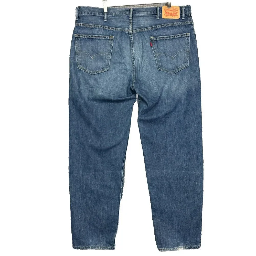 Levis‎ Jeans Mens 550 Mens 40x32 100% Cotton Medium Wash High Rise Relaxed Fit